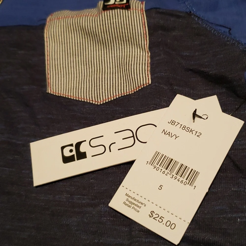 Joe's NEW Boys Toddler Shirt Navy  NWT Size M (5) Cotton